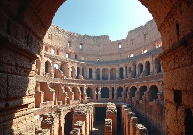 Dettaglio maestoso del Colosseo